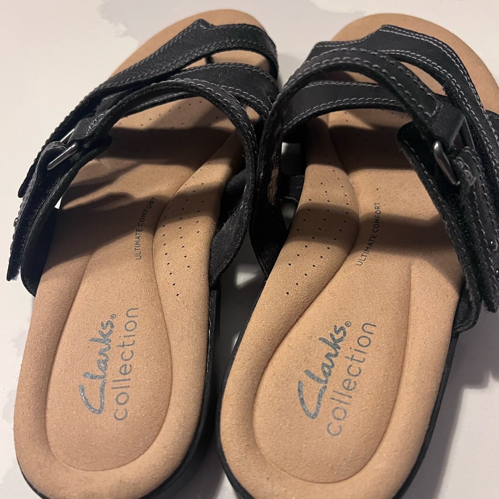 Clarks Elizabelle Bay Sandals - Leather Size 8 - Picture 4 of 6